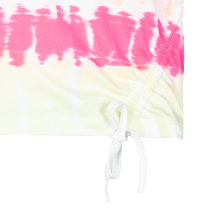 Camiseta Boxy Tee Cinched Draw de Niña Blanco