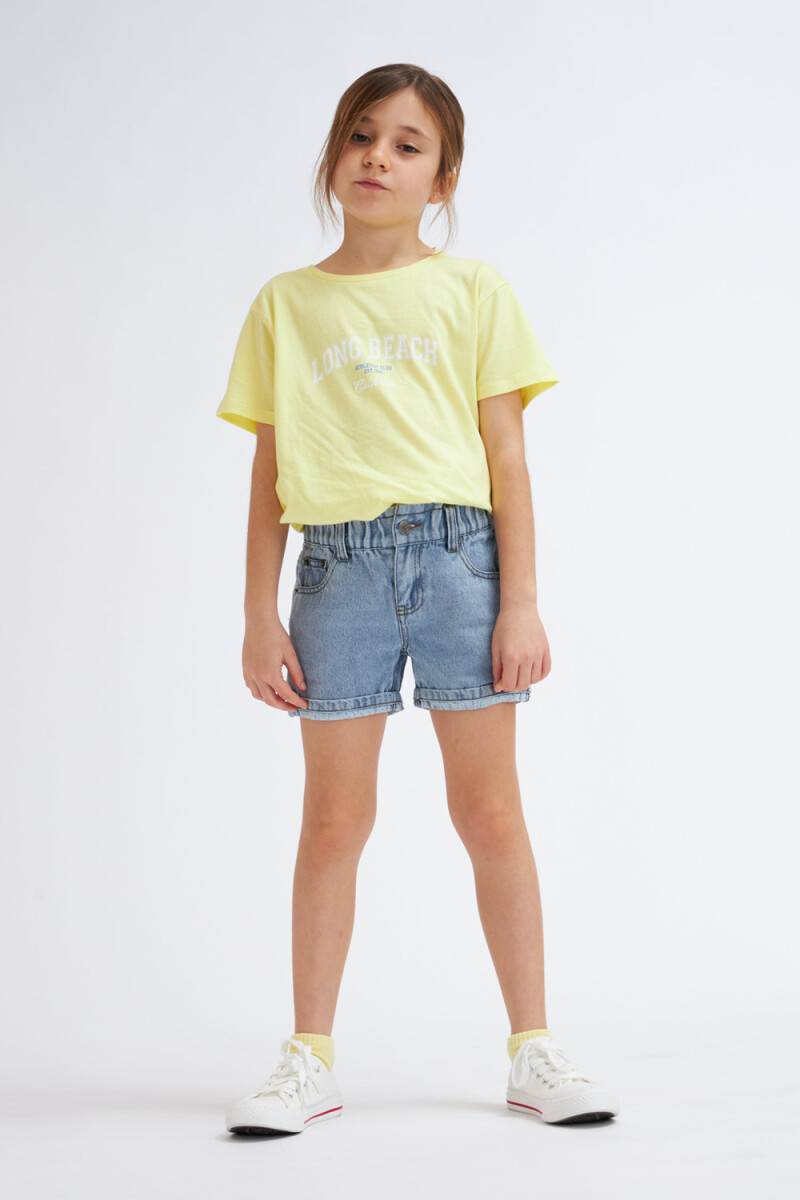 Short de jean paper bag Celeste