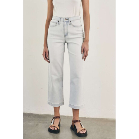 Wide Leg Lavado Claro Jean Claro
