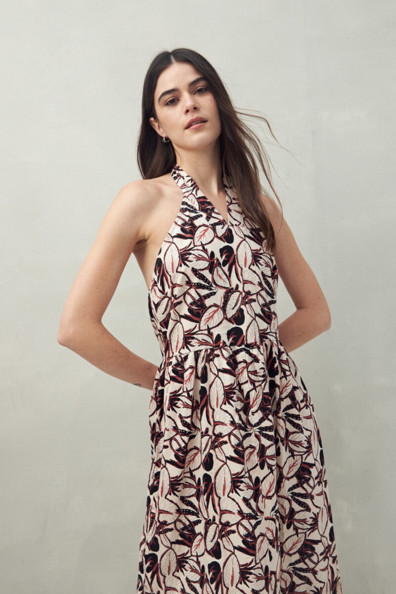 VESTIDO ORIENTAL Ladrillo