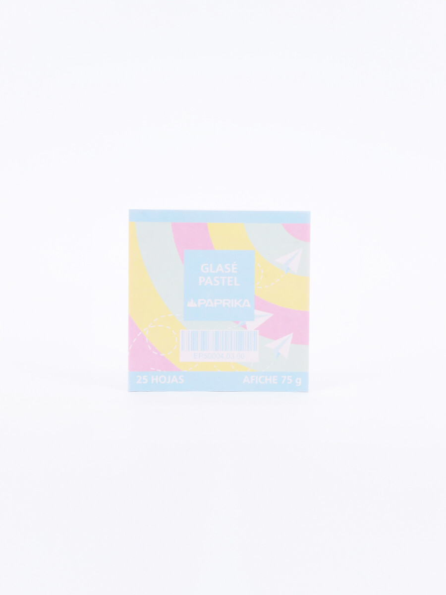 PAPEL GLACE PASTEL - MULTICOLOR 