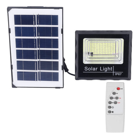 Foco Reflector Panel Solar Ip67 Iluminacion Calidad Negro
