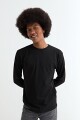 Remera cuello redondo NEGRO