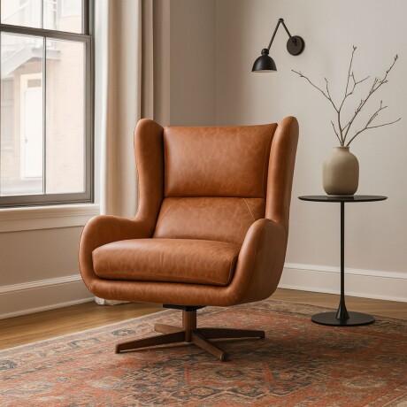 POLTRONA ITALIAN SWIVEL MARRÓN