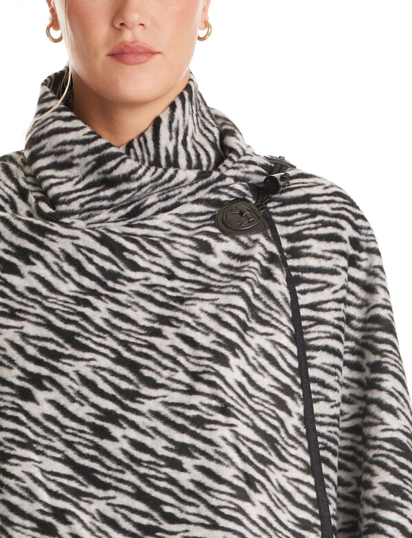 Ruana Animal Print NEGRO/GRIS