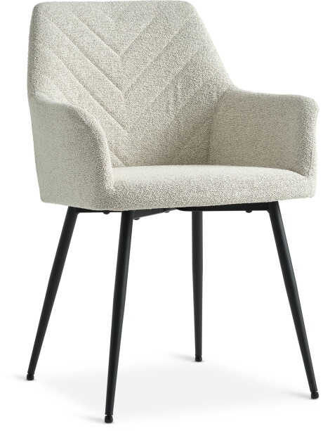 Silla de comedor PURHUS tela crudo/negro Silla de comedor PURHUS tela crudo/negro