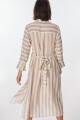 Vestido Balt Rayas Beige