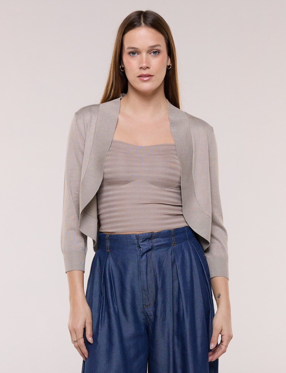 Bolero Clásico - Beige Oscuro 