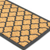 ALFOMBRA COCO RECT NATURAL C/DET GOMA 40X90CM Unica