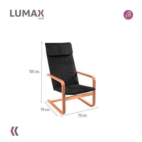 Sillón Silla Lumax Flex Diseño Comodidad y Estilo Negro