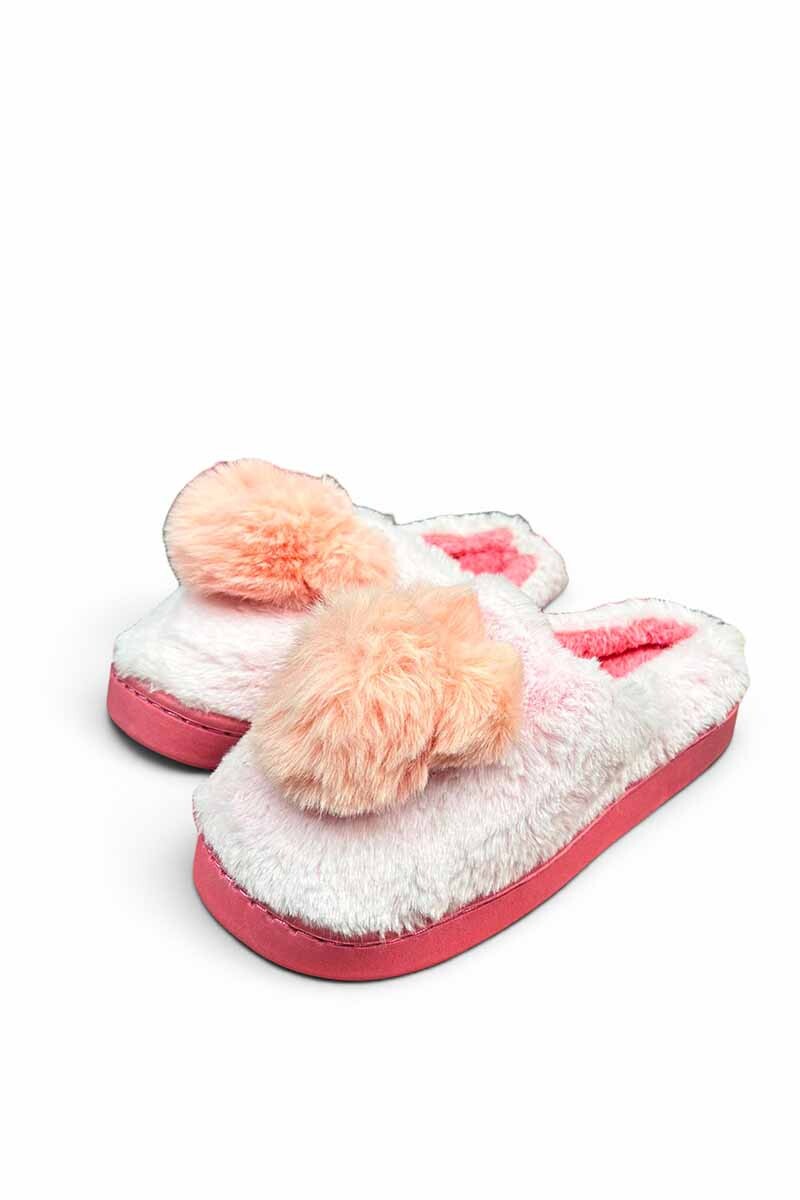 PANTUFLA PELUDITA Salmon