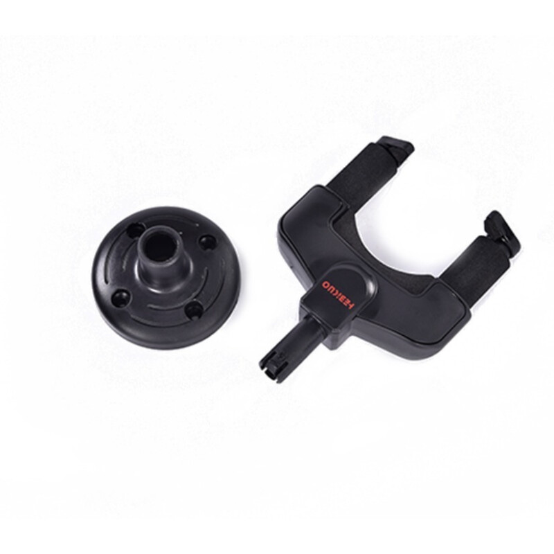 Soporte De Pared C/tranca Para Guitarra Bajo Premium Ukelele Negro