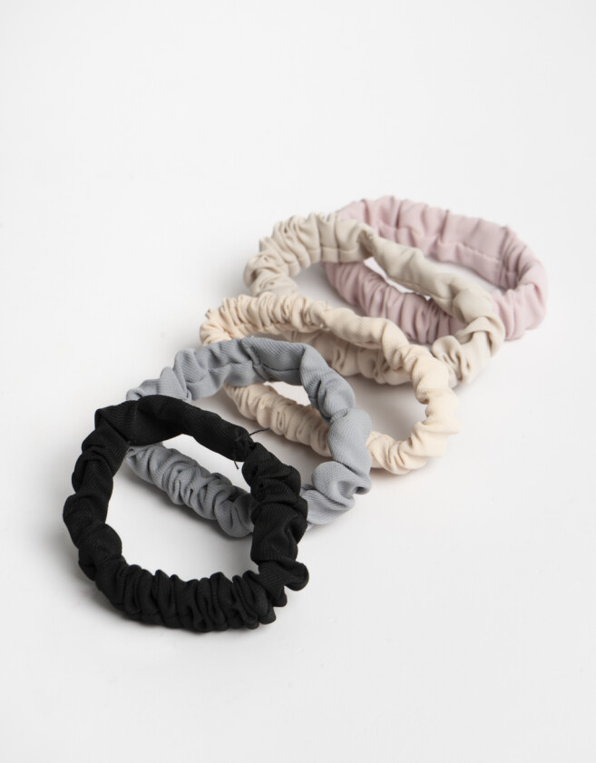 Skunzies Set por 5 Set De Scrunchies - Combinacion Multicolor