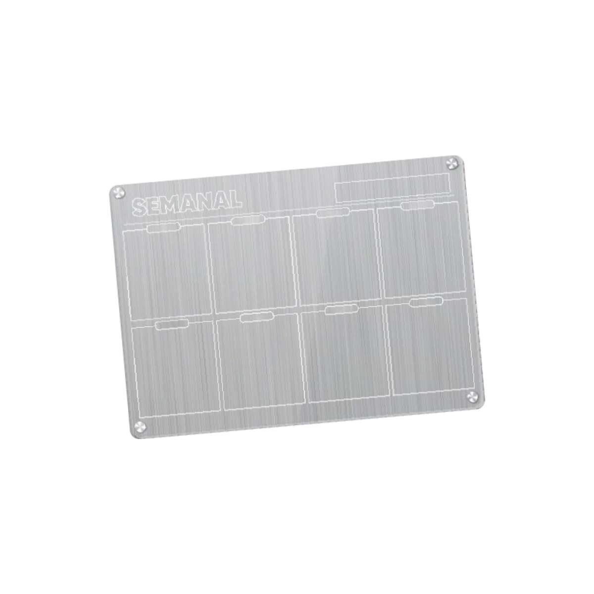 Pizarra planificador magnética acrílica semanal - Sc 