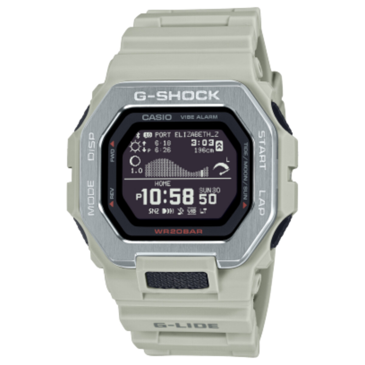 Reloj CASIO G-SHOCK GBX100-8DR Resina Gris Esfera 46mm 