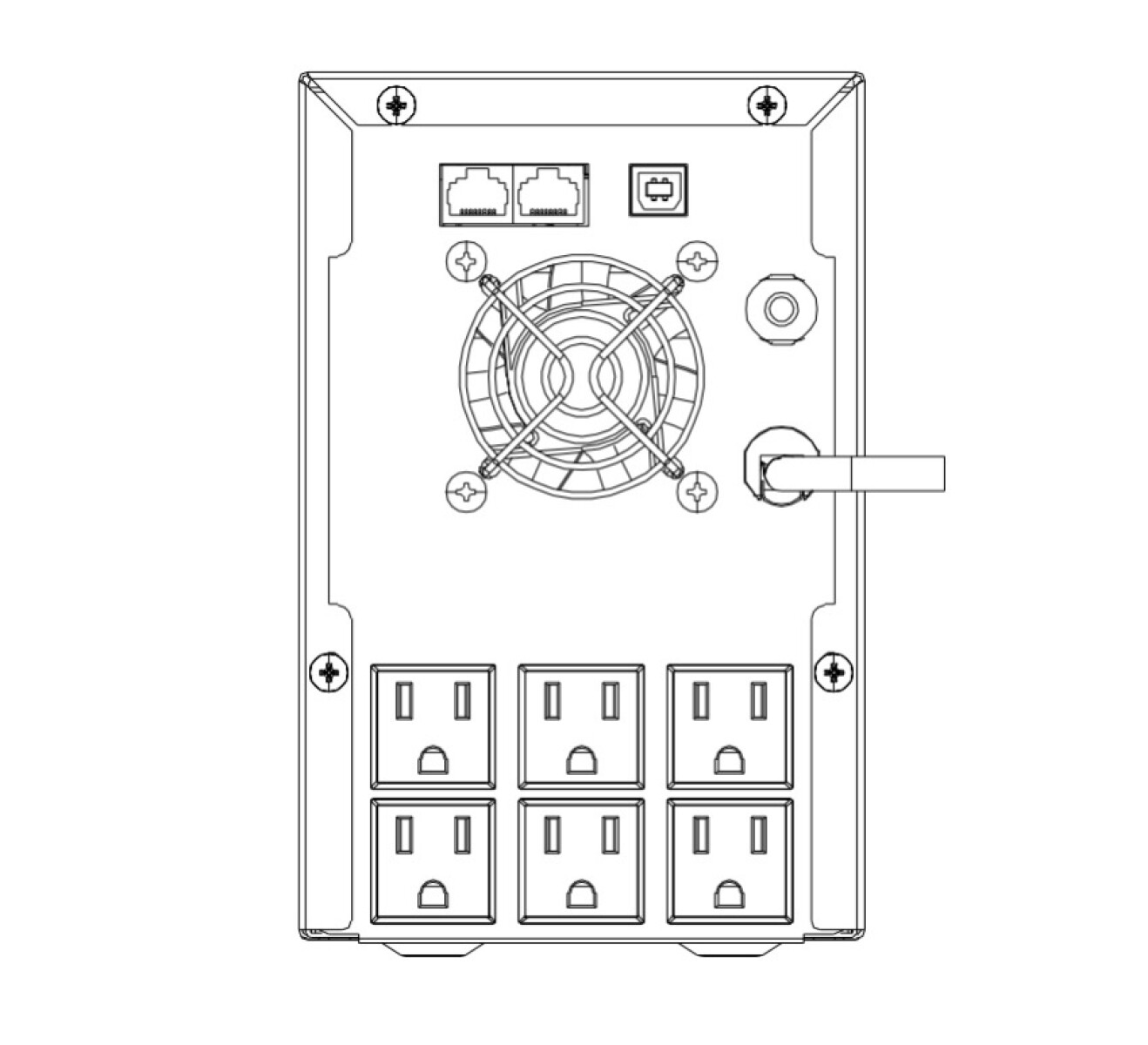 Ups Hikvision 2000VA / 1200W con Pantalla Lcd 