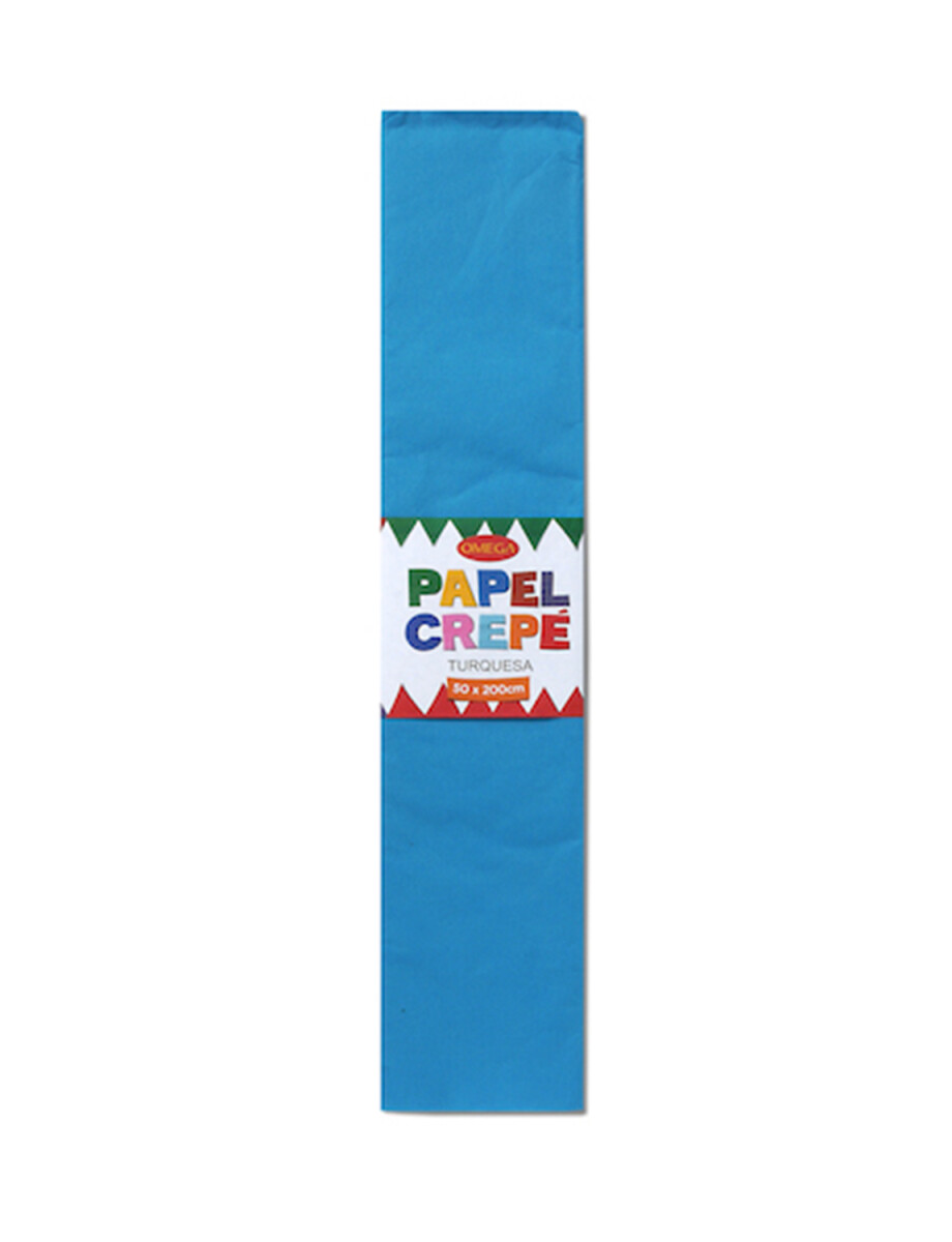 Papel crepe 50cm. x 2mts - TURQUESA 