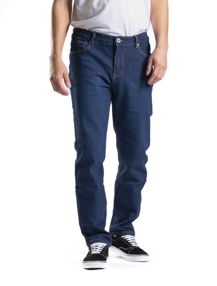 Jean Regular Fit Largo 30 Azul Oscuro