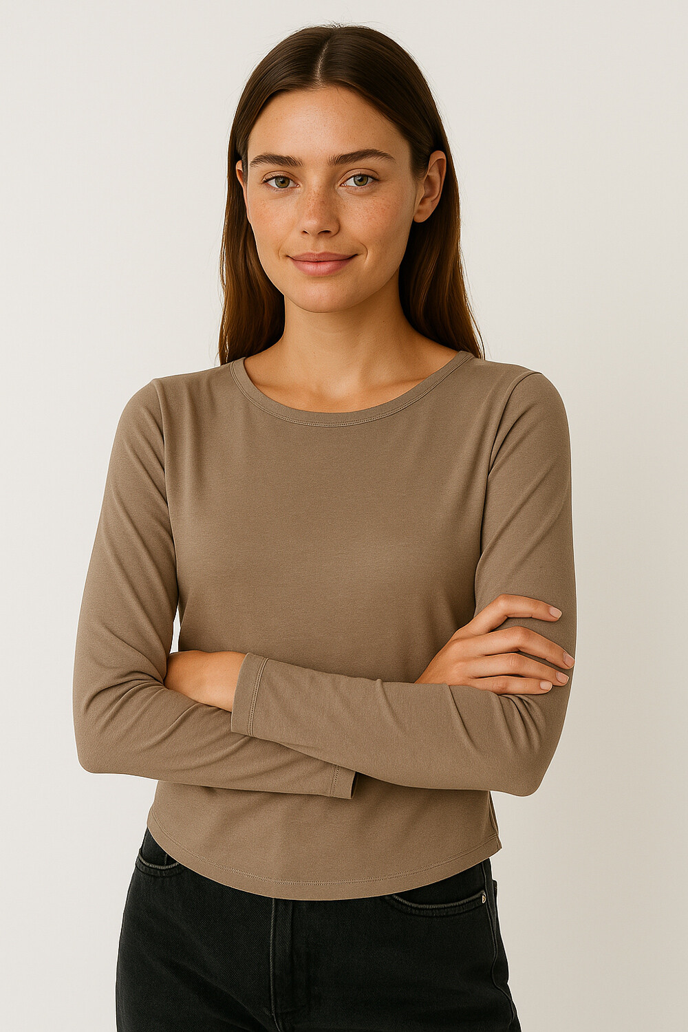 Remera Sidrana Taupe Claro