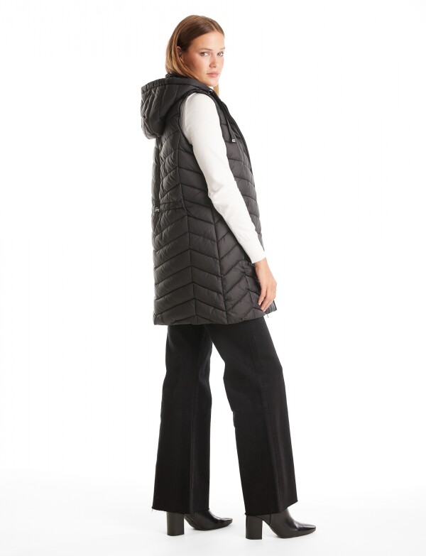 Chaleco Abrigo Puffer NEGRO