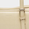 Cartera al hombro Lagoon en efecto cuero liso Natural