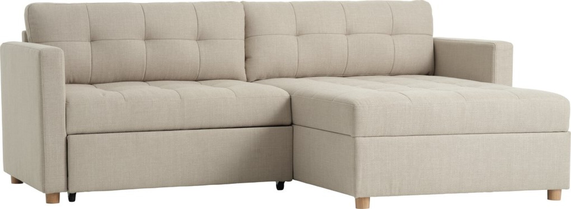Sofá cama chaise longue TEGLHUSE beige 