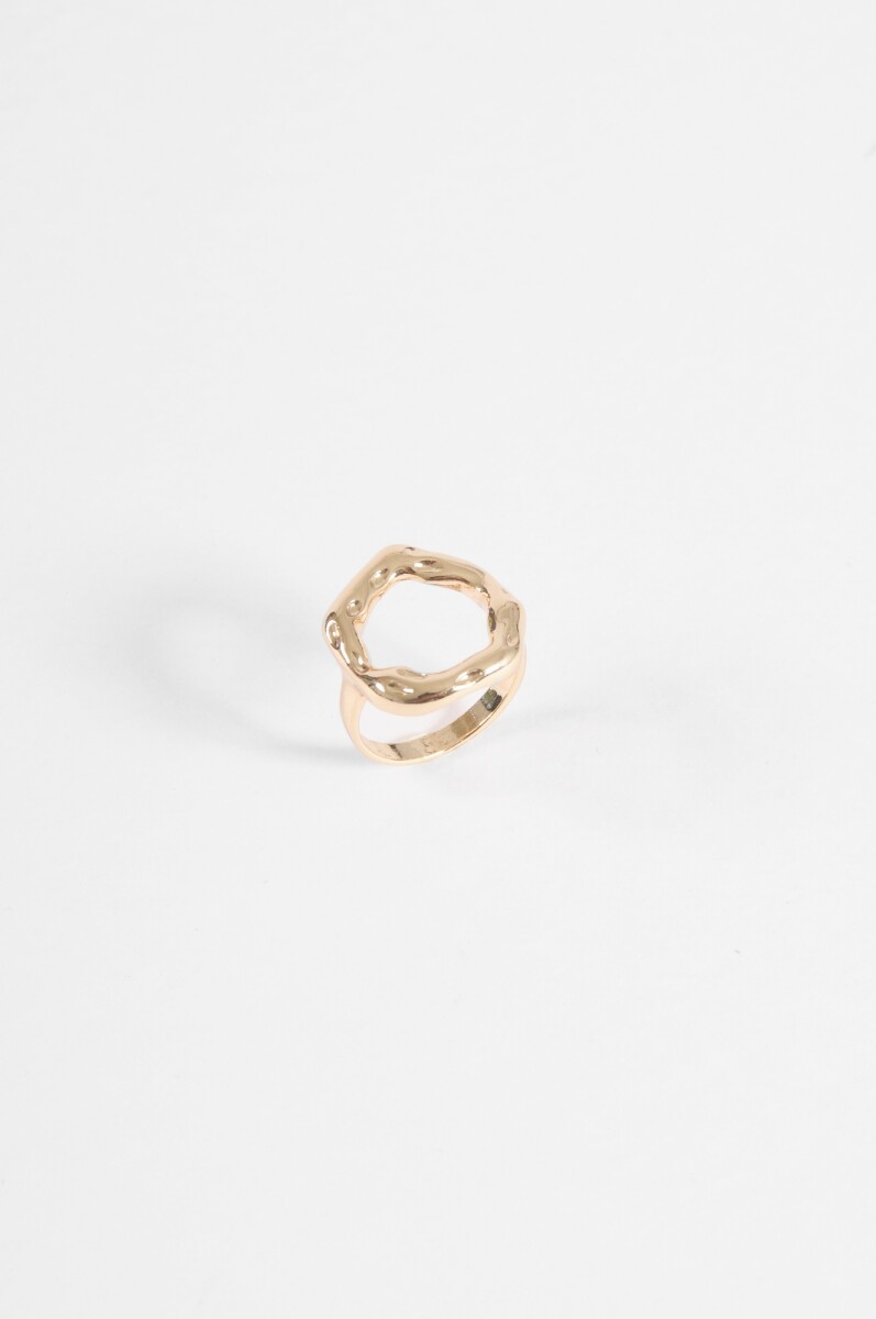 Anillo round - dorado 