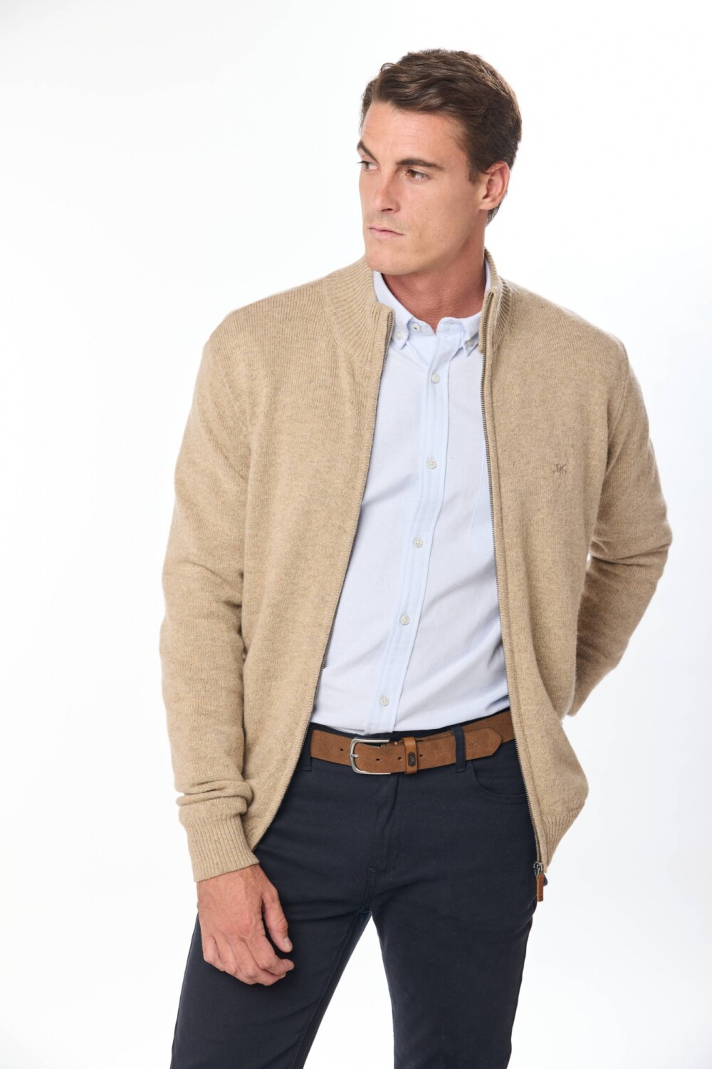 CAMPERA TEJIDA Beige