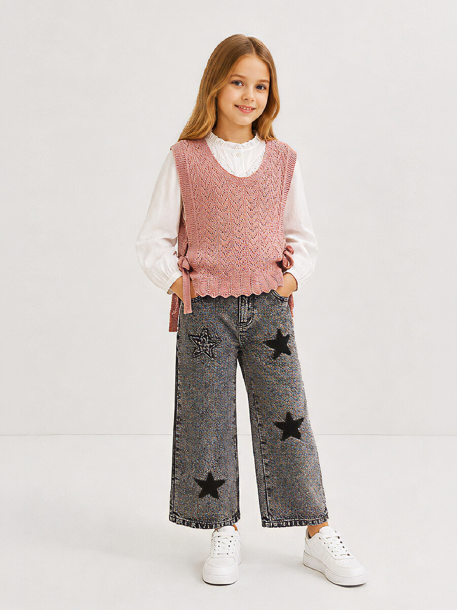 JEAN CRISTAL PRINTED - GRIS (V) 