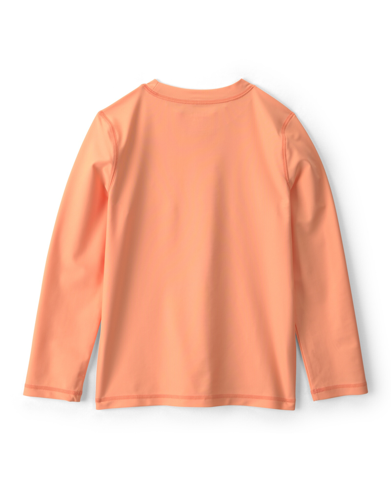 Remera de baño manga larga con protección UPF 50+, anaranjada, estampa surf Sin color