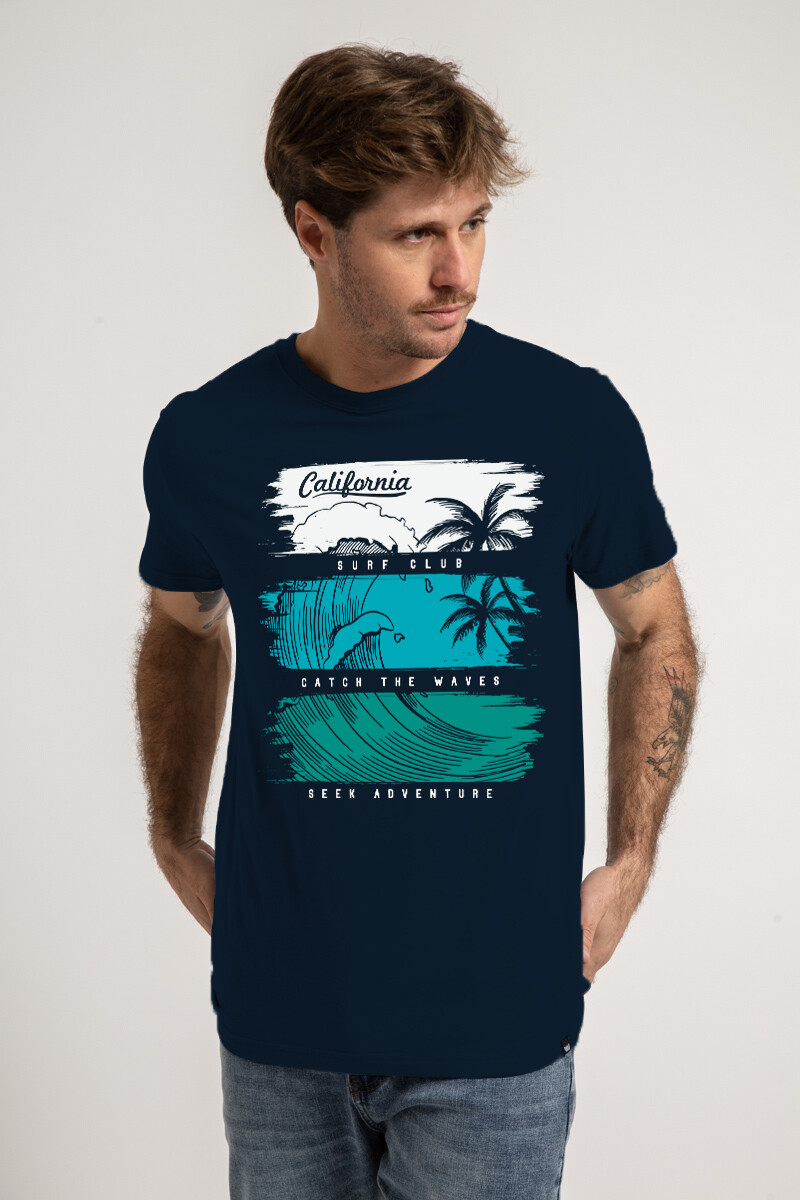 Remera California - Azul marino 