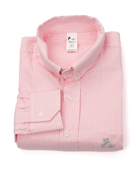 Camisa Caballero Cuadrille rosa