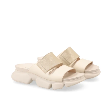 SANDALIAS VENET - CUERO ALDANA BLANCO