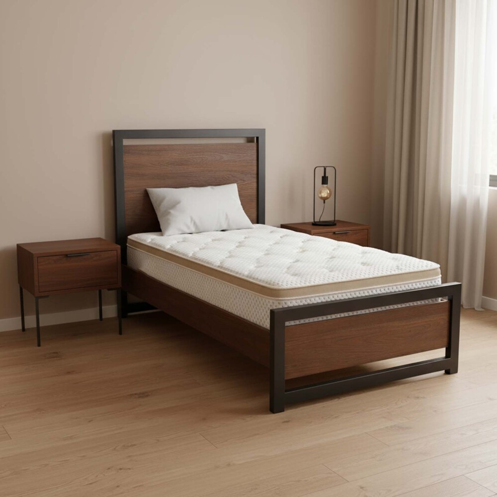 COLCHÓN 1 1/2 PLAZA ESPUMA1 BLANCO IVORY