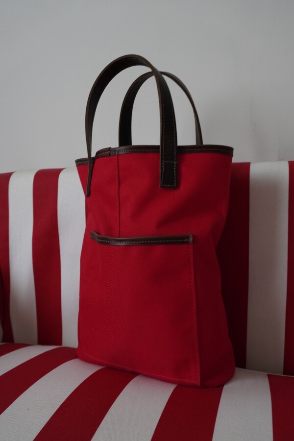 Matera Lona Chocolate / Rojo