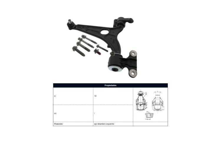 Parilla De Suspension Delantera Peug Expert 19-25 Der Parilla De Suspension Delantera Peug Expert 19-25 Der