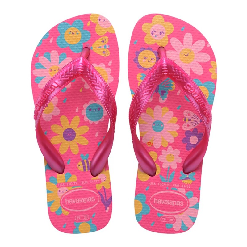 Sandalias Havaianas Kids Flores FC Niños Rosa Flux/rosa Gum