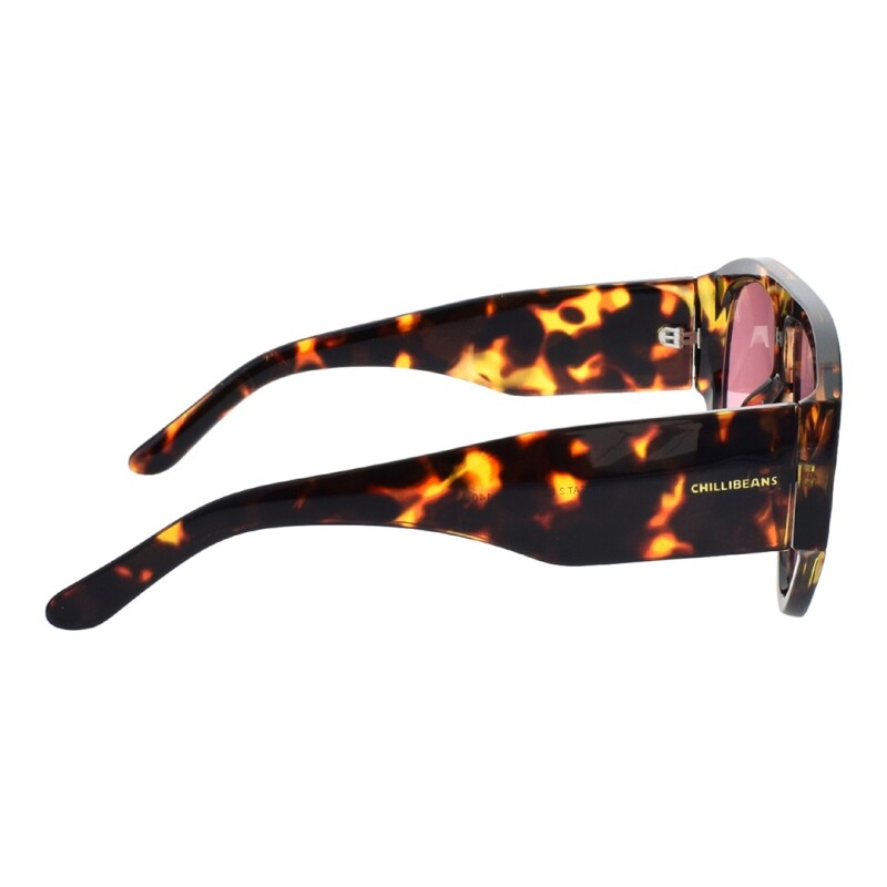 Lentes de Sol Chilli Beans Liverpool Animal Print - Rosa