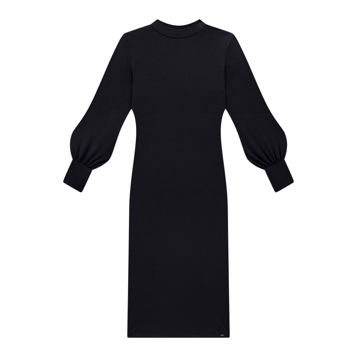 Vestido Manga Larga - Negro 