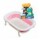 Set Baño Bebé con Bañera Plegable + Juego Dinosaurio de Agua Rosa