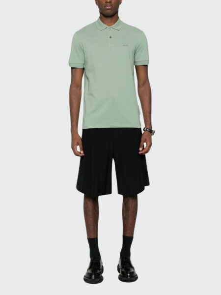 HUGO BOSS Polo de Algodón Piqué con Logo Bordado 0