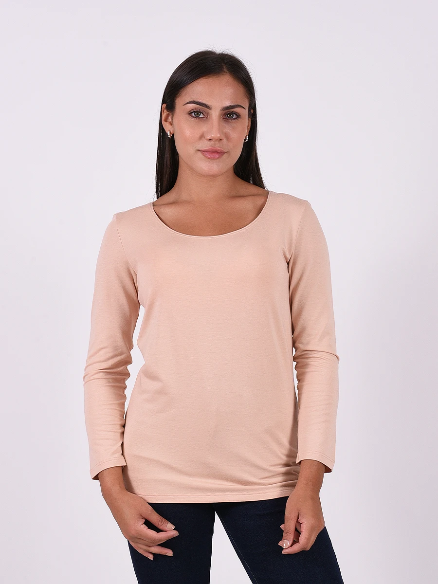 REMERA BÁSICA SOFIA - BEIGE 