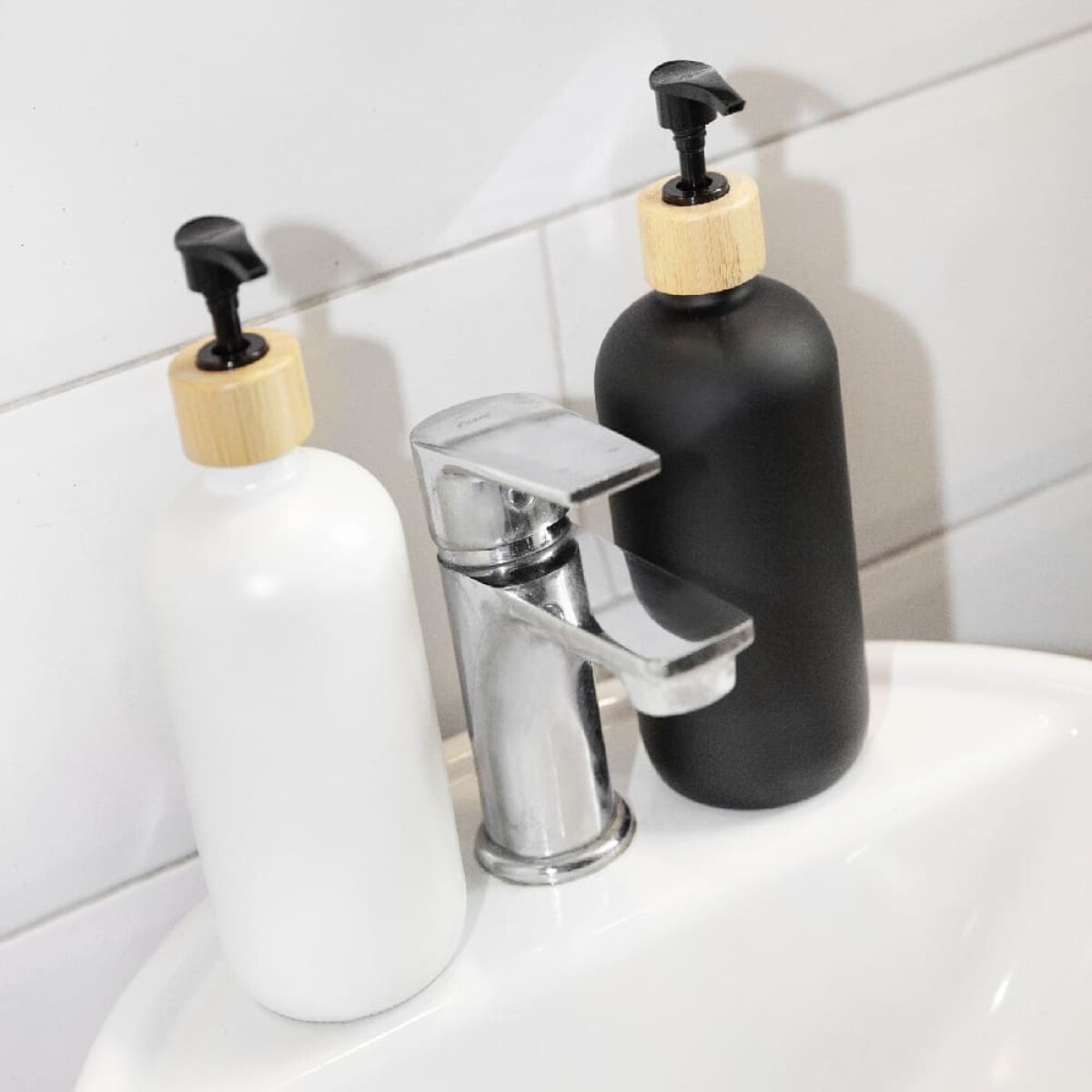 Set 2 dispensadores de jabón shampoo 400ml 
