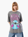 REMERA CUTIE STITCH GRIS OSCURO