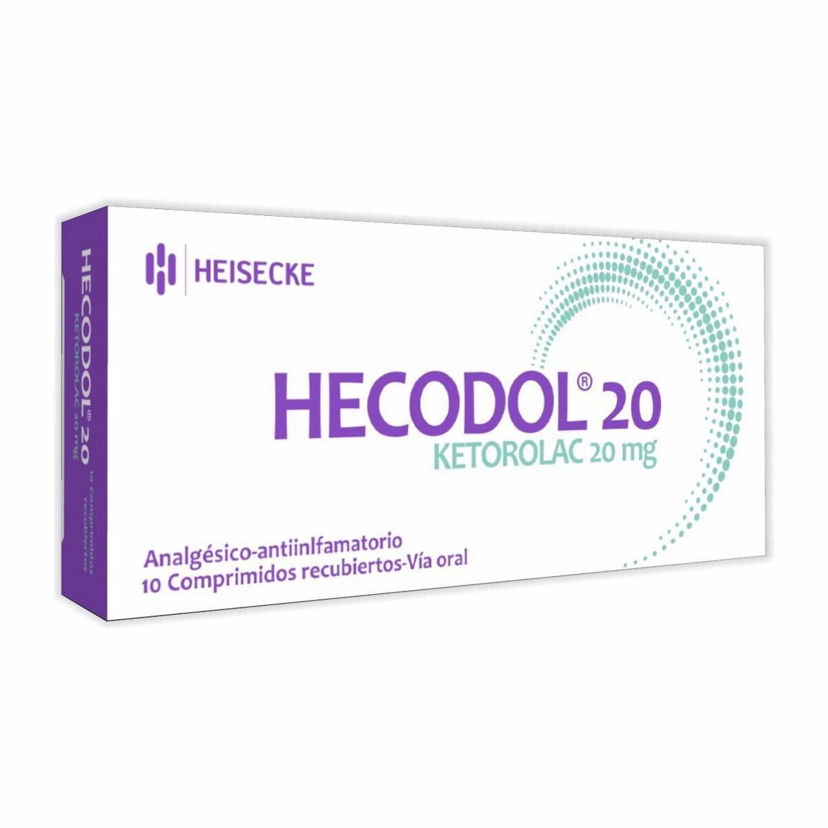 HECODOL 20 MG. CJ X 10 COMP. 