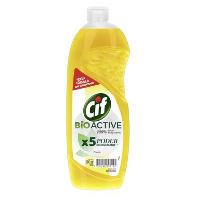 Detergente Líquido CIF Bio Active Limón 500 ML