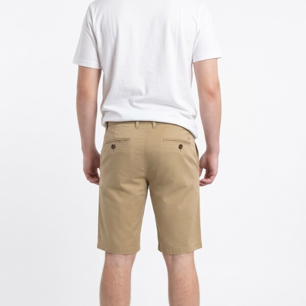 Bermuda Flat Algodón V27 Beige