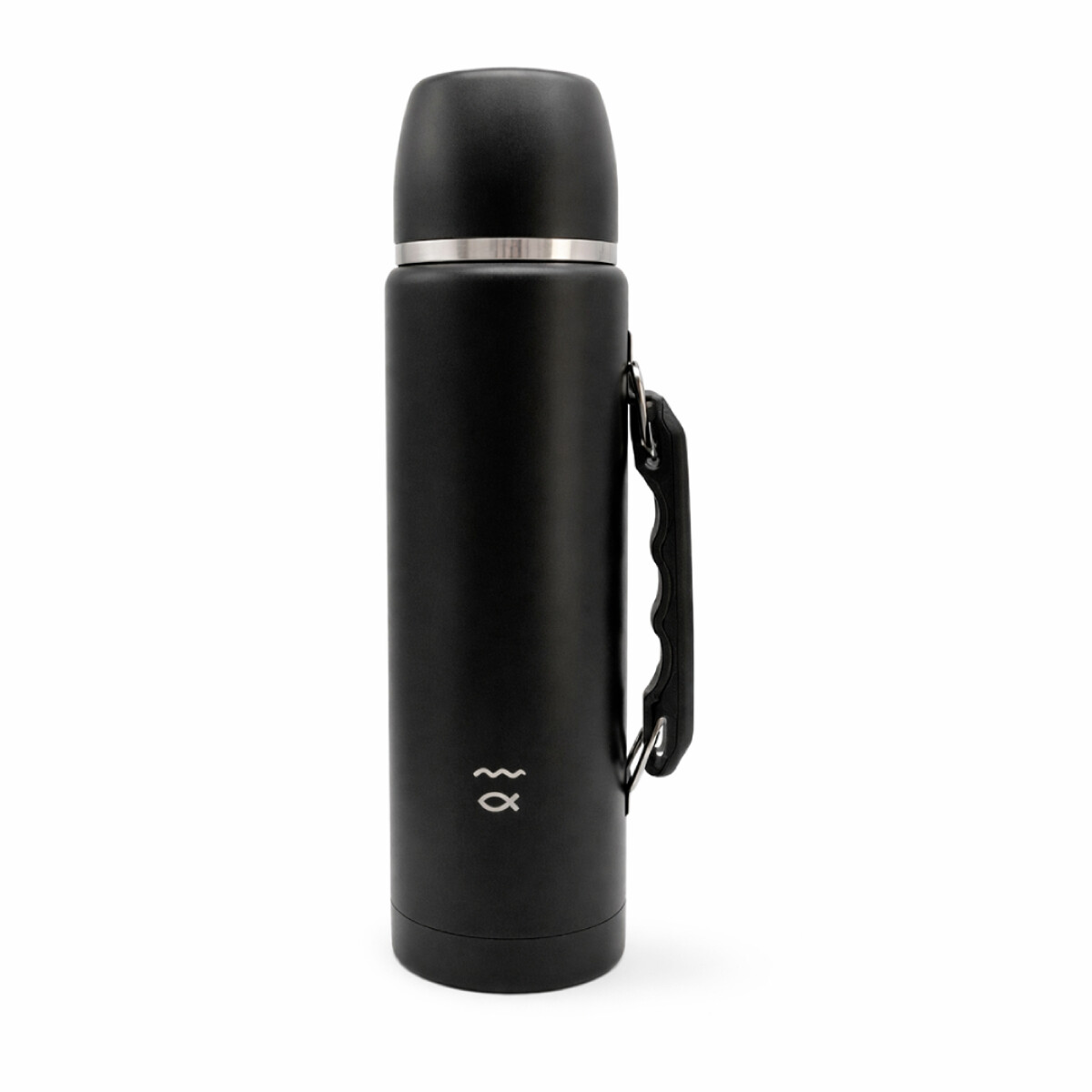 TERMO RÍO 1.2LT CON ASA NEGRO - NEGRO 