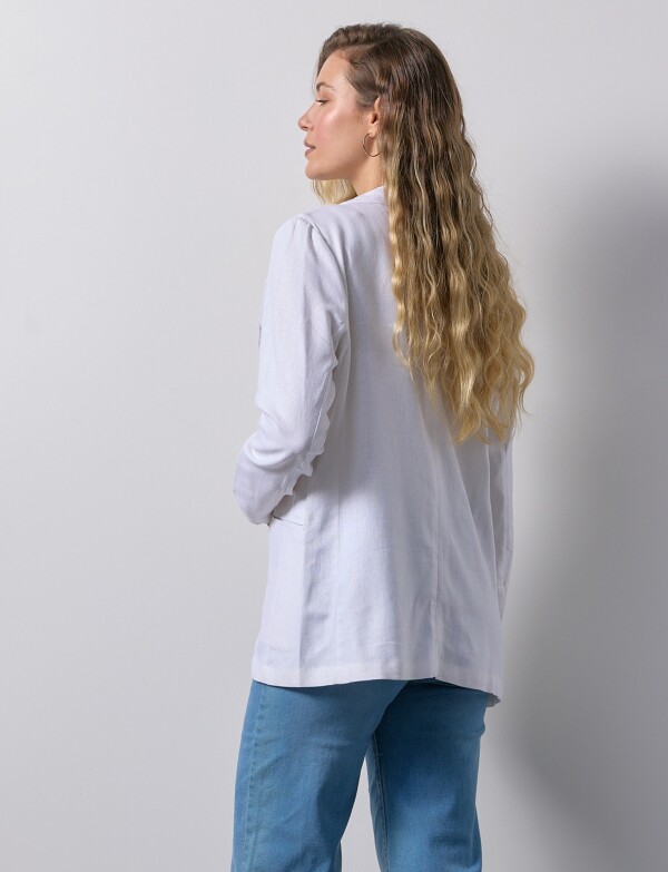 Blazer Lino BLANCO
