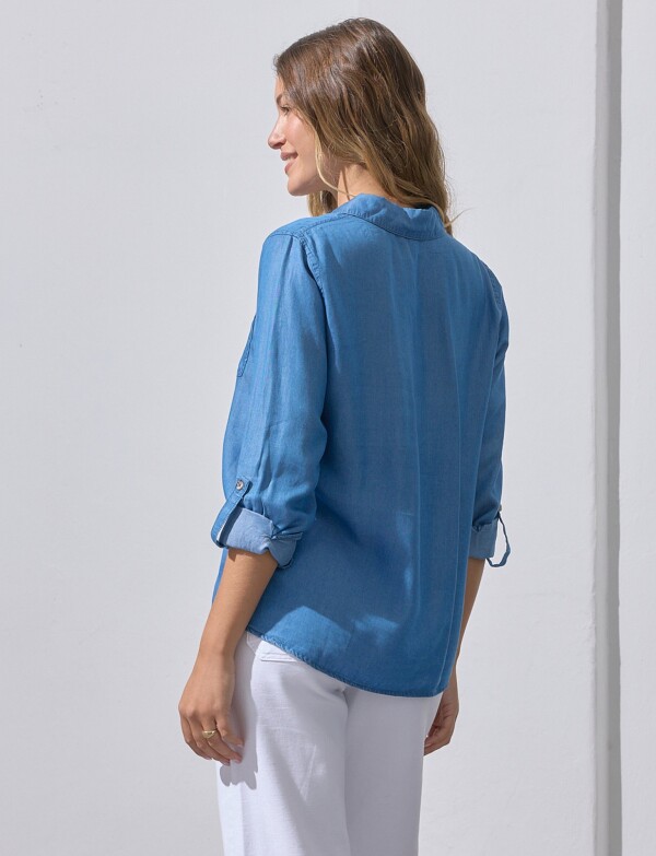 Camisa Lyocell Bolsillos JEAN